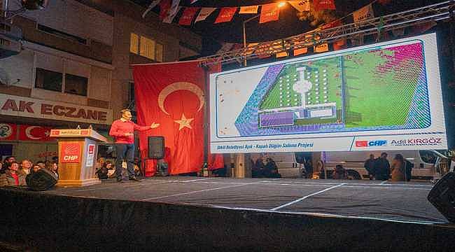 Başkan Kırgöz yeni dönem projelerini Dikili halkıyla paylaştı