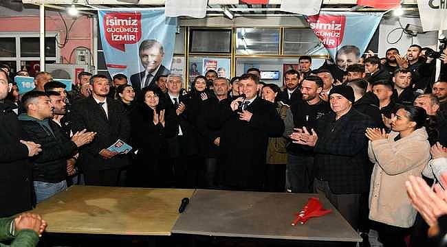CHP'nin Büyükşehir adayı Tugay, Kınık'ın köylerini gezdi