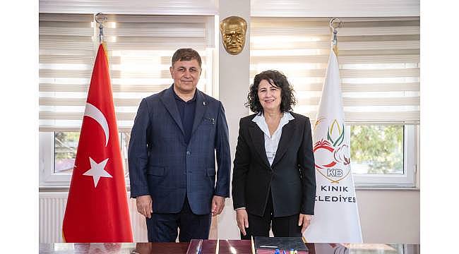 Başkan Cemil Tugay Kınık'ı ziyaret etti