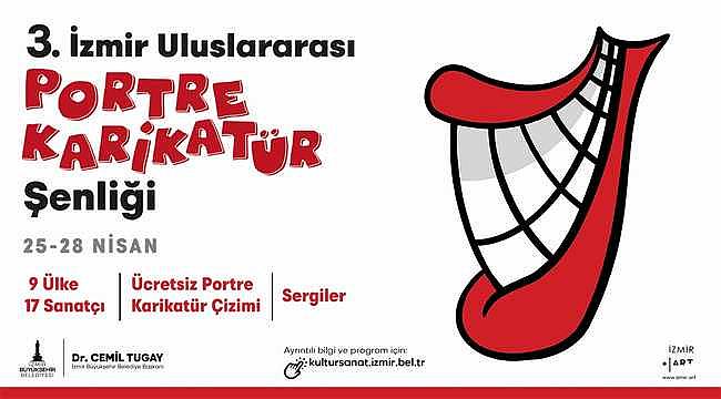 İzmir Uluslararası Portre Karikatür Şenliğinin üçüncüsü düzenlenecek