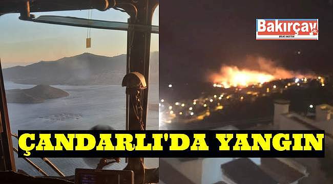 Çandarlı'da Gece Yarısı Çıkan Yangın 8 Saatte Kontrol Altına Alındı!