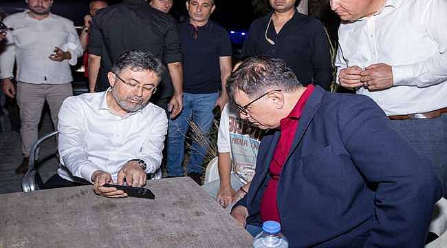 Cemil Tugay, Yangın Bölgesinde İncelemelerde Bulundu