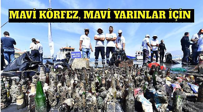 İzmir'de Körfez Dip Temizliğinde Şaşırtıcı Buluntular: Sepet de çıktı cep telefonu da