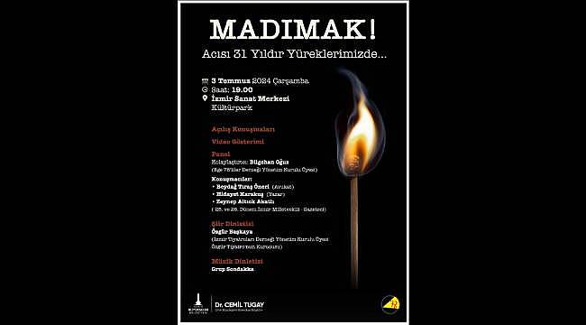 Madımak'ta Katledilen Aydınlar İzmir'de Anılacak