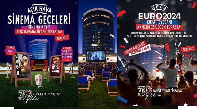 Akmerkez Üçgen Teras'ta Futbol, Sinema ve Eğlence Bir Arada!