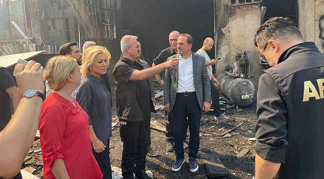 AK Partili Kırkpınar yangın bölgesinde: "Yaralarımızı hep birlikte saracağız"