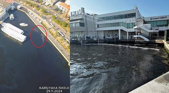 Karşıyaka İskelesi'nde Yakıt Kokusu ve Deniz Üzerinde Siyah Tabaka...