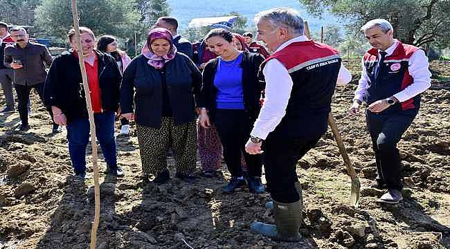 İzmir'de Kadın Çiftçilere Destek: Dut Fidanları Toprakla Buluştu!