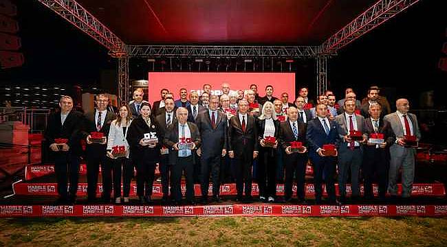 Marble İzmir Fuarı'na 30 Yıldır Katılan Firmalar Ödüllendirildi