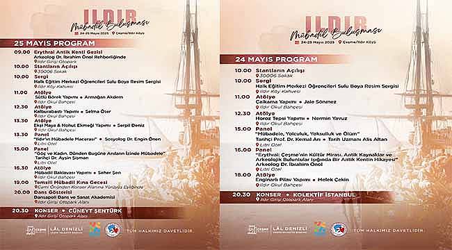Ildırı Mübadil Buluşması, 24-25 Mayıs'ta düzenlenecek 
