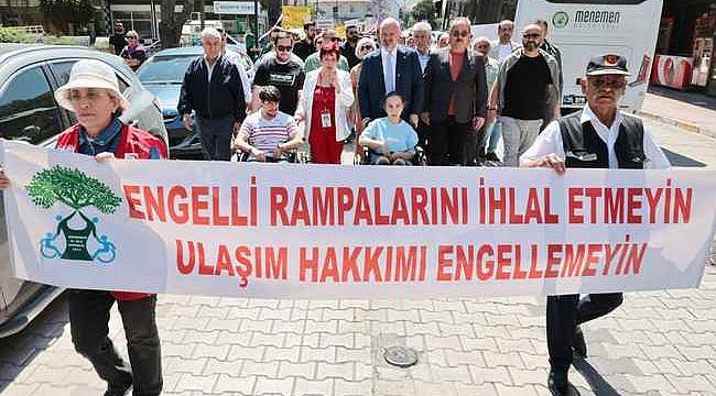 PAGEB ve Menemen Belediyesi'nden Anlamlı Yürüyüş
