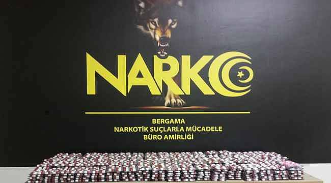 Bergama'da Rekor Uyuşturucu Yakalaması: 5990 Adet Sentetik Ecza Ele Geçirildi