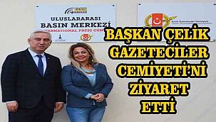 Bergama Belediye Başkanı Çelik, İzmir Gazeteciler Cemiyeti'ni Ziyaret Etti