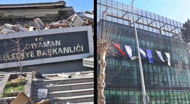 Adıyaman Kommagene Kültür Merkezi ve Depremde Yıkılan Belediye Binası,